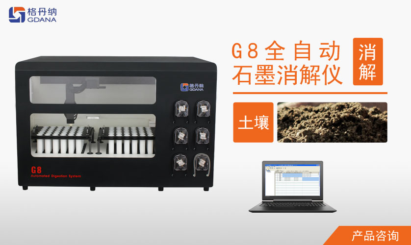 G8全自動(dòng)石墨消解儀對(duì)土壤中Cd、Cr、Cu、Pb、Ni、Zn金屬的消解